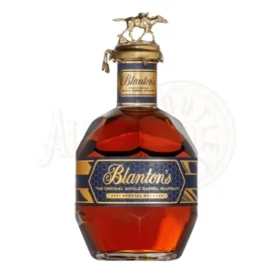 Blanton's Honey Barrel Bourbon this bourbon is a limited edition bourbon crafted for the Poland Market. It is made with Mash Bill #2, a sour mash of corn, malted barley, and extra rye before maturing in American White Oak casks. The nose on this one is sweet and inviting with rich notes of vanilla, mingled with rich caramel and spices of cinnamon, layered with subtle hints of delightful honeycomb which holds it all together for a warm, inviting a second sip.